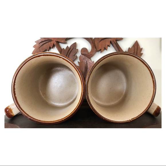 Vintage Boho Stoneware Mugs - Picture 8 of 10